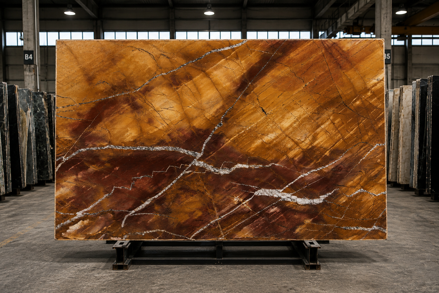 Amber Quarzite – materialeudsnit