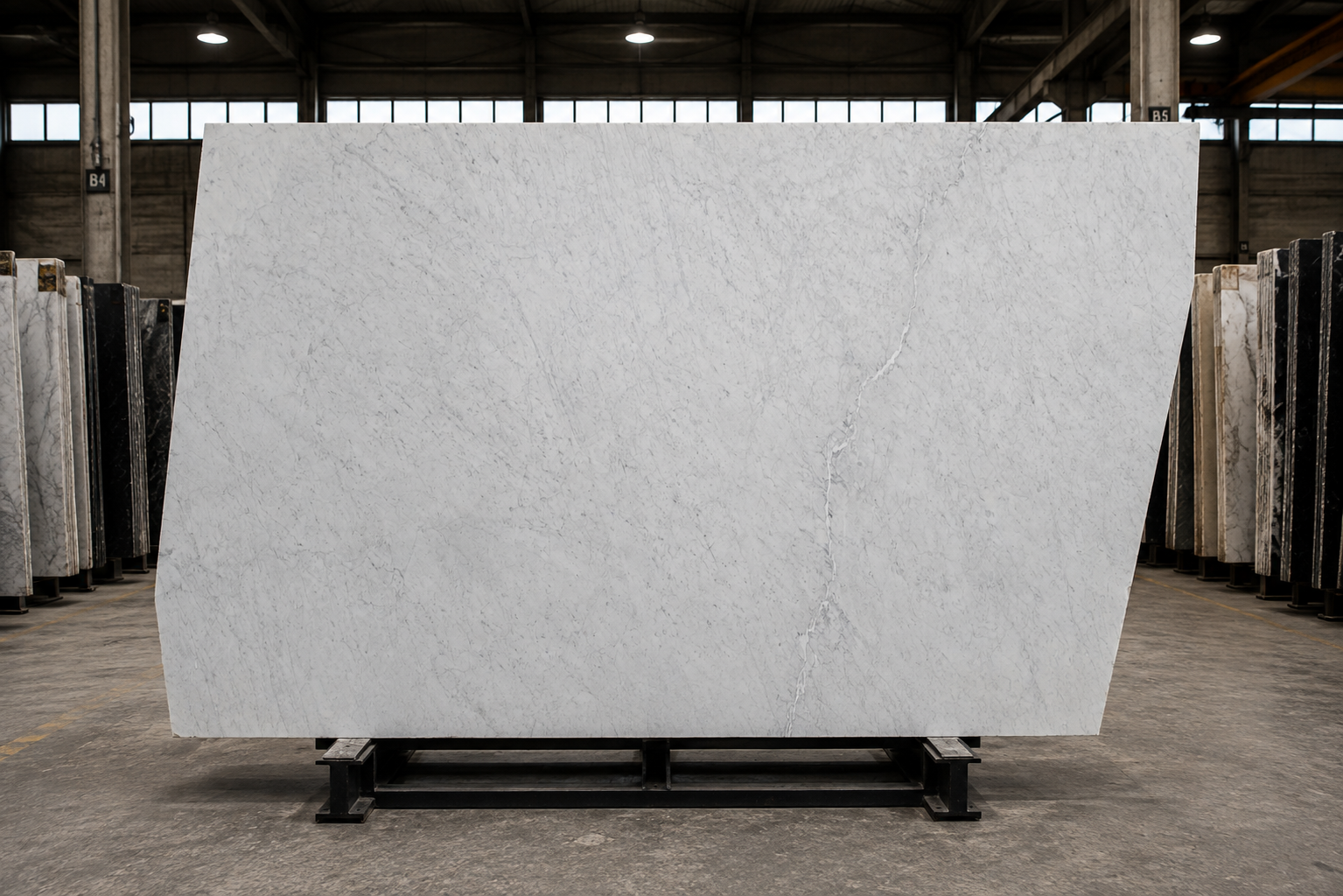 Bianco Carrara – materialeudsnit