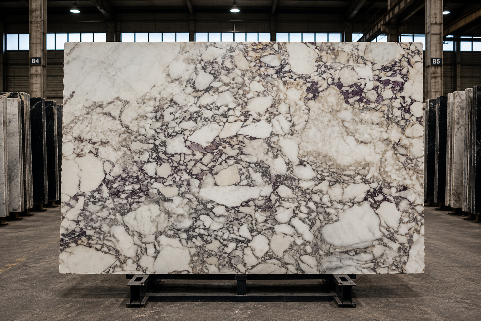 Calacatta Viola – materialeudsnit