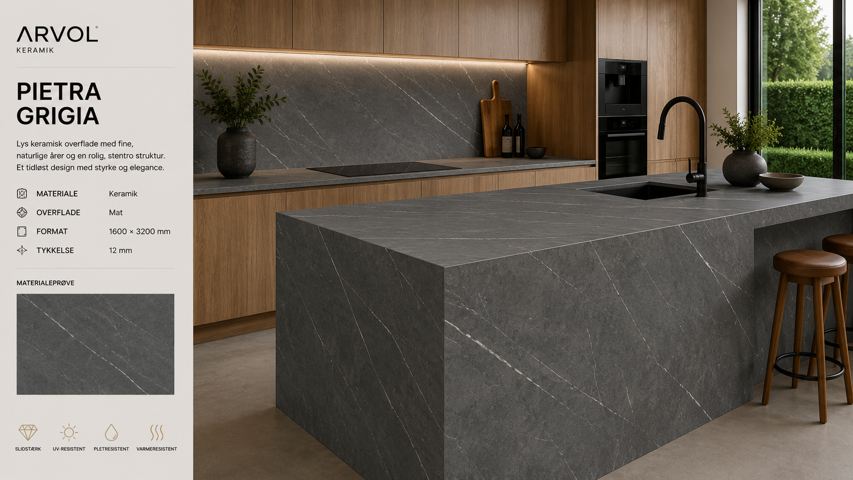 Pietra Grigia – materialeudsnit
